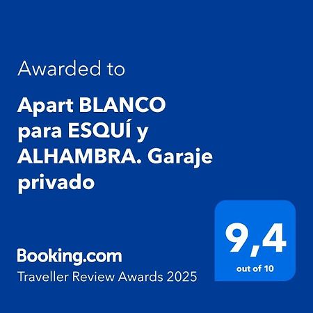 Apart Blanco Para Esqui Y Alhambra. Garaje Privado Гранада Екстериор снимка